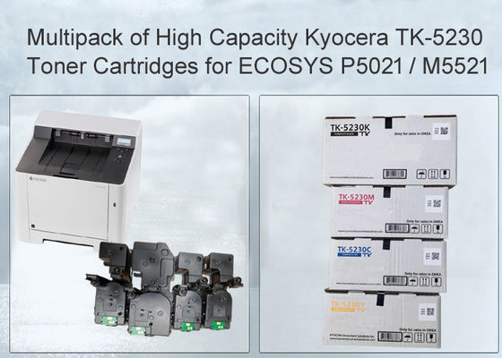 키오세라 ECOSYS M5521 ECOSYS P5021 프린터 토너 카트리지 TK-5230 다중 포장 CMYK